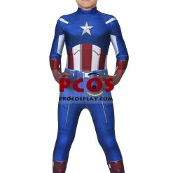 The Avengers Captain America Steve Rogers Cosplay Costume For Kids Mp005490