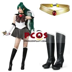 Sailor Moon Sailor Pluto Meiou Setsuna Cosplay Costume Set Mp000694