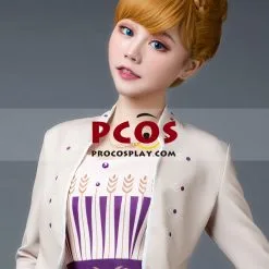 Frozen Princess Anna Of Arendelle Up-do Brown Cosplay Wigs Upgrade Mp005902