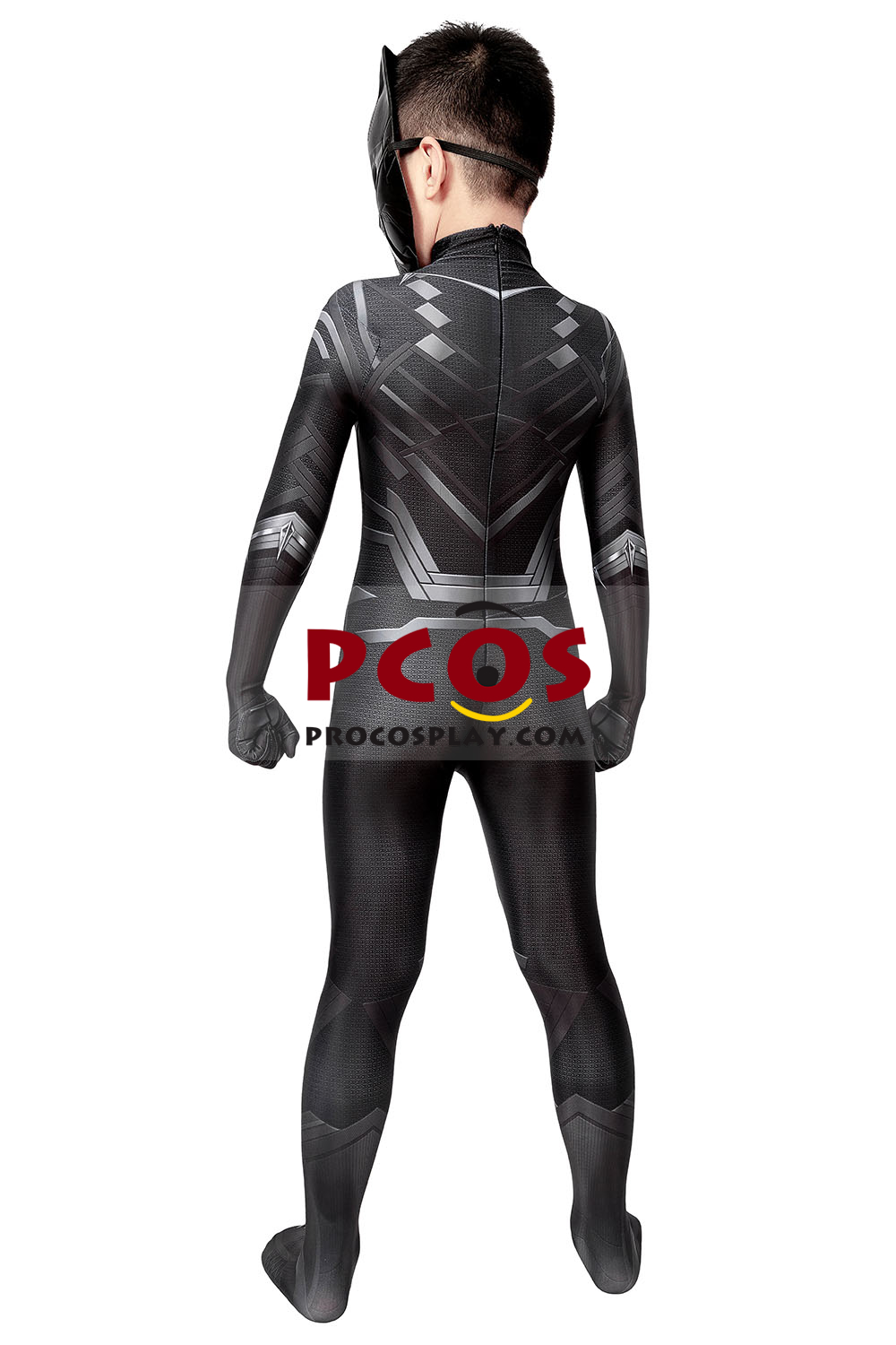 Civil War T'Challa Black Panther Cosplay Costume Jumpsuit For Kid C00253 4 Civil War T'Challa Black Panther Cosplay Costume Jumpsuit For Kid C00253 - Image 3