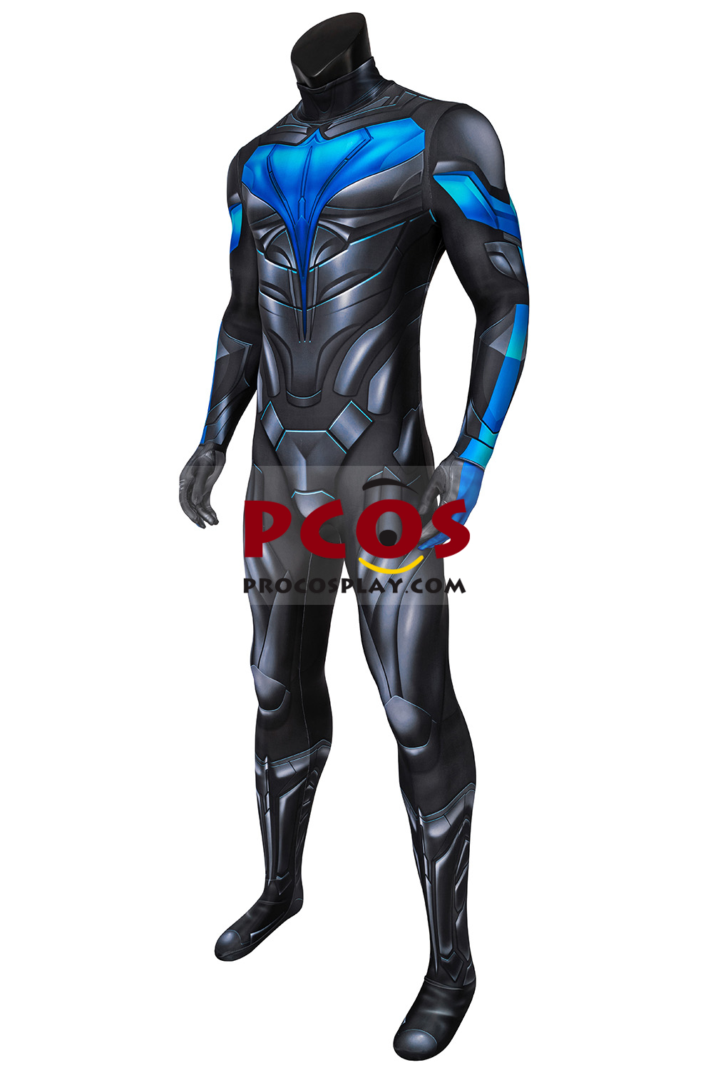 Titans Nightwing Dick Grayson Cosplay Costume Jumpsuit C00256 4 Titans Nightwing Dick Grayson Cosplay Costume Jumpsuit C00256 - Image 2