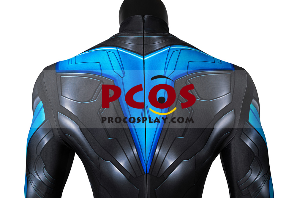 Titans Nightwing Dick Grayson Cosplay Costume Jumpsuit C00256 8 Titans Nightwing Dick Grayson Cosplay Costume Jumpsuit C00256 - Image 6