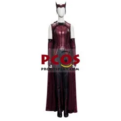 New Show WandaVision Scarlet Witch Wanda Finale Cosplay Costume C00305