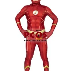 The Flash Season 6 Barry Allen Cosplay Jumpsuit For Kids C00499