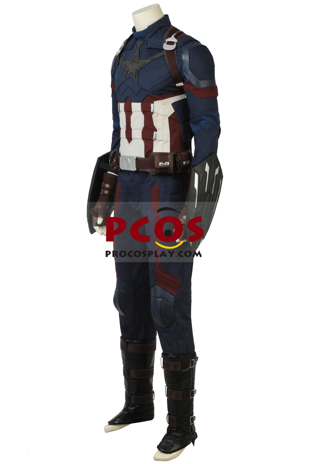 Infinity War Captain America Steve Rogers Cosplay Costume C00783 5 Infinity War Captain America Steve Rogers Cosplay Costume C00783 - Image 3