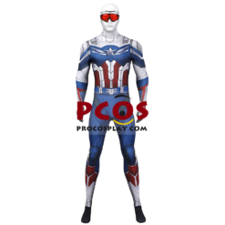 The Falcon And The Winter Soldier Sam Wilson New Captain America Cosplay Jumpsuit C00940