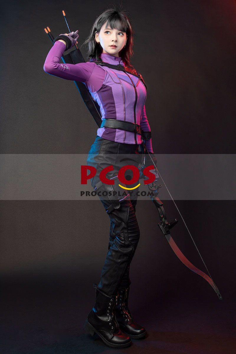 TV Show Hawkeye Kate Bishop Cosplay Costume Upgraded Knit Version C00946 4 TV Show Hawkeye Kate Bishop Cosplay Costume Upgraded Knit Version C00946 - Image 2